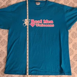 Vintage "REAL MEN LOVE UNICORNS" t shirt
